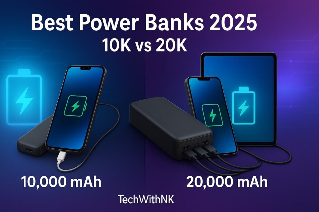 ‘Best Power Banks (2025) – 10,000 mAh vs 20,000 mAh – TechWithNK