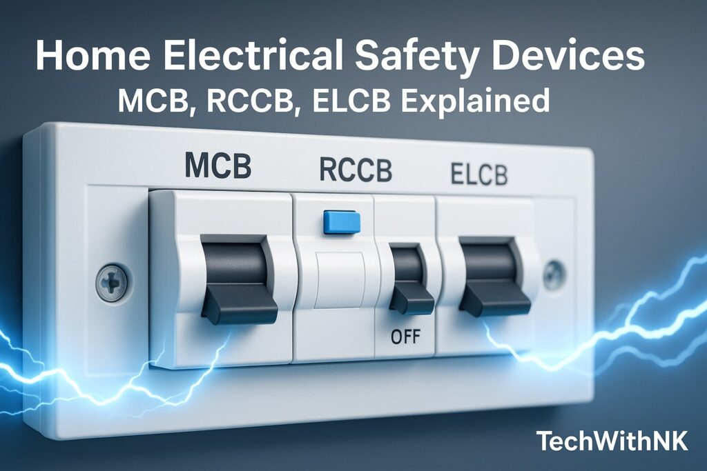 ome Electrical Safety Devices – MCB, RCCB, ELCB Explained