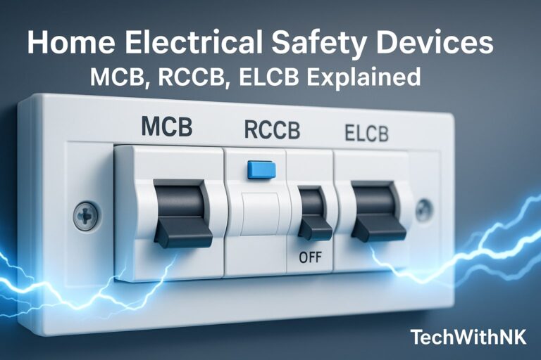 ome Electrical Safety Devices – MCB, RCCB, ELCB Explained