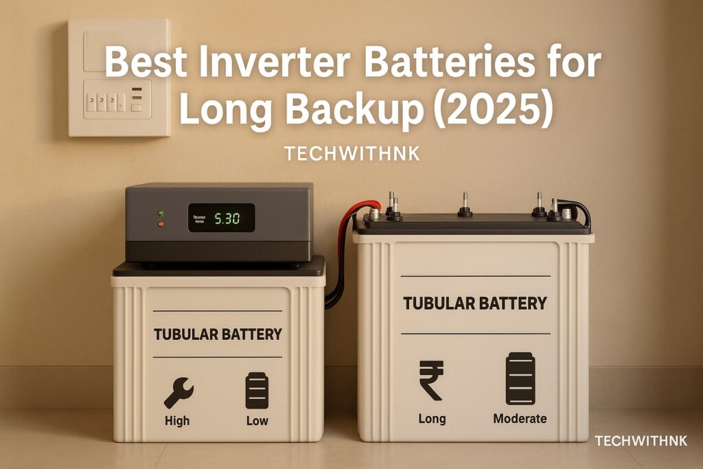 Best Inverter Batteries for Long Backup (2025) – TechWithNK