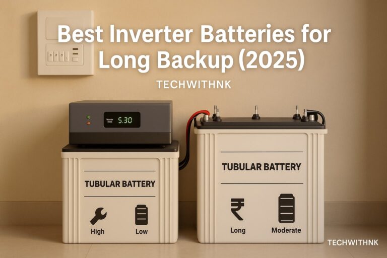 Best Inverter Batteries for Long Backup (2025) – TechWithNK