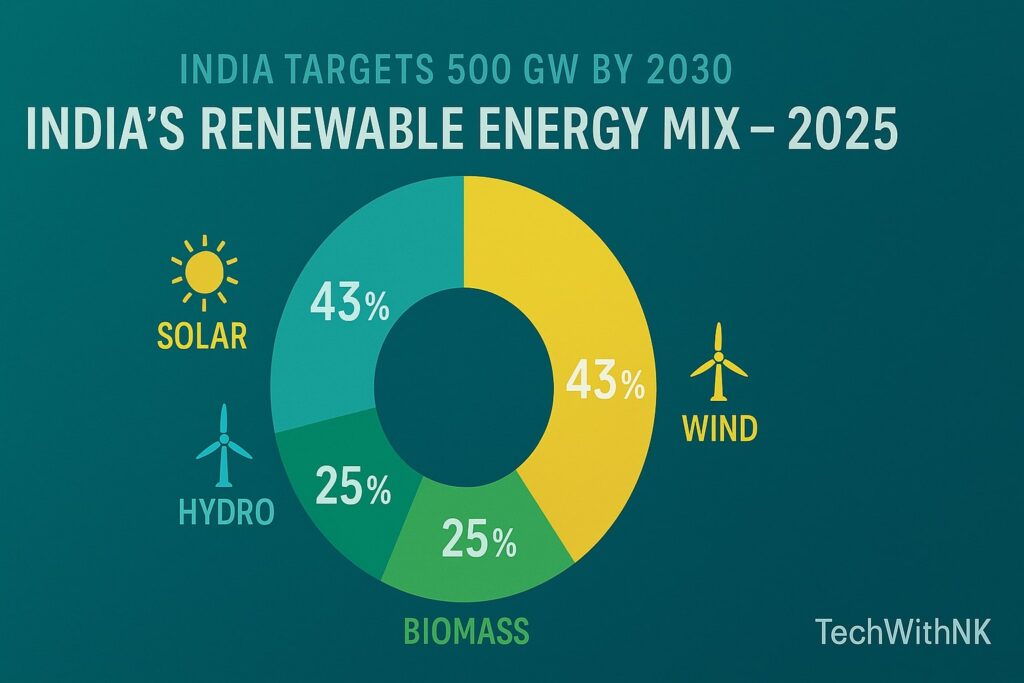 ndia’s Renewable Energy Mix – 2025’.