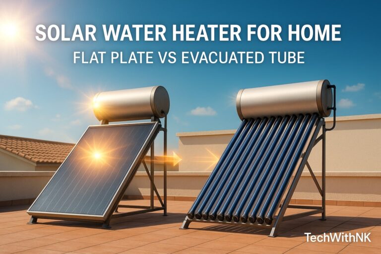 Solar Water Heater for Home – Flat Plate vs Evacuated Tube