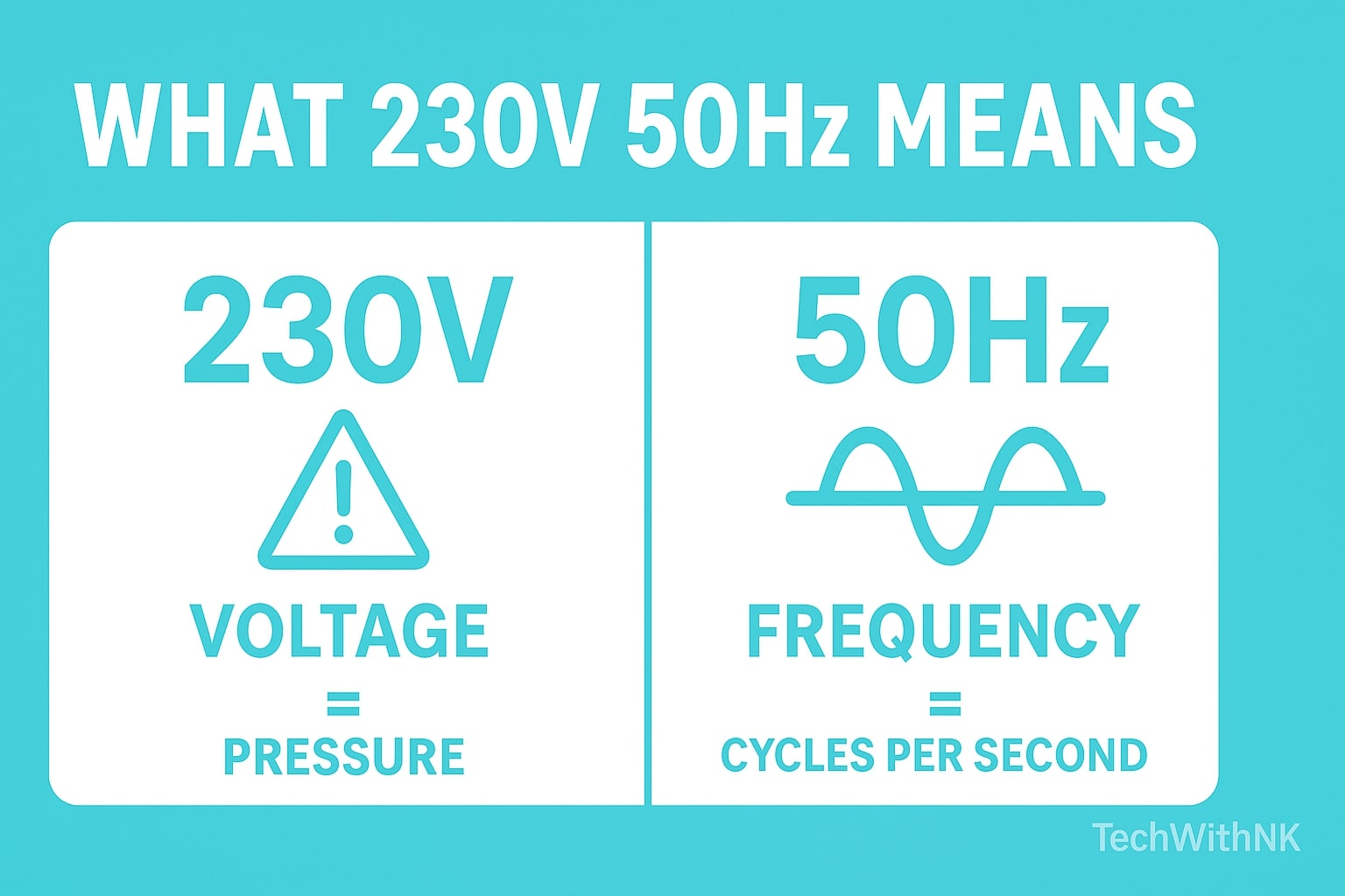 Why India Uses 230V 50Hz – TechWithNK