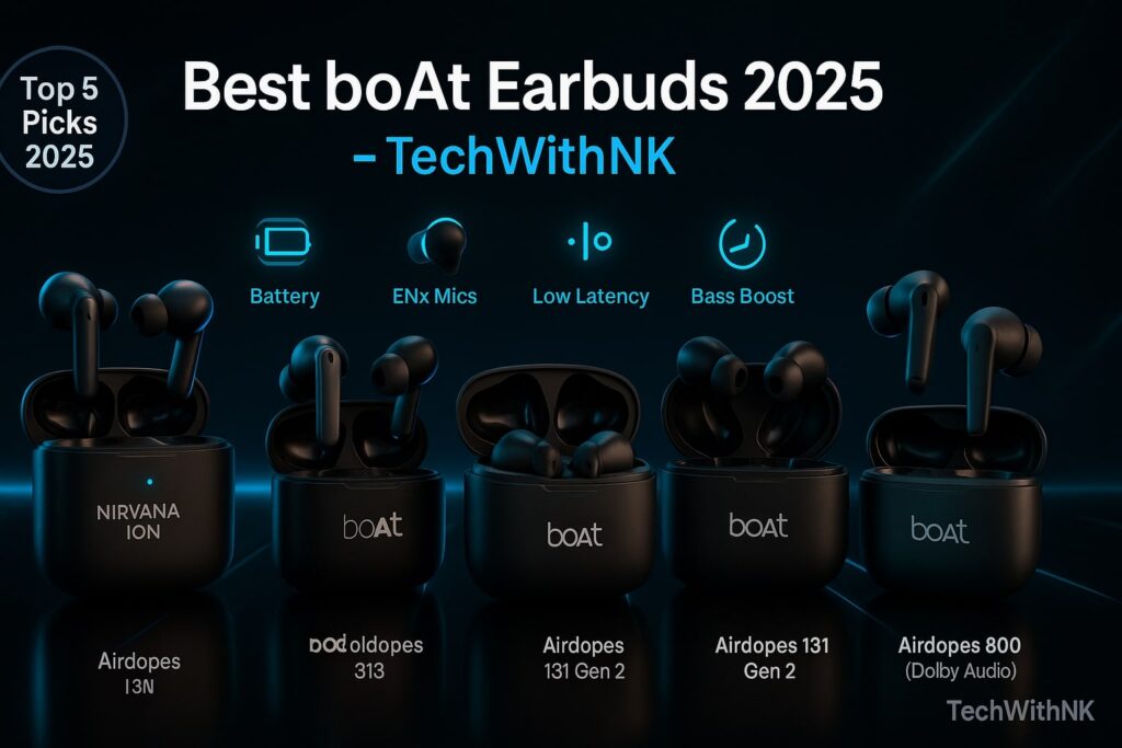 Best boAt Earbuds 2025 – TechWithNK
