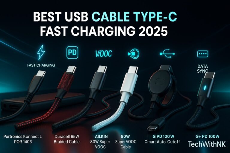 Best USB Cable Type-C Fast Charging 2025 – TechWithNK