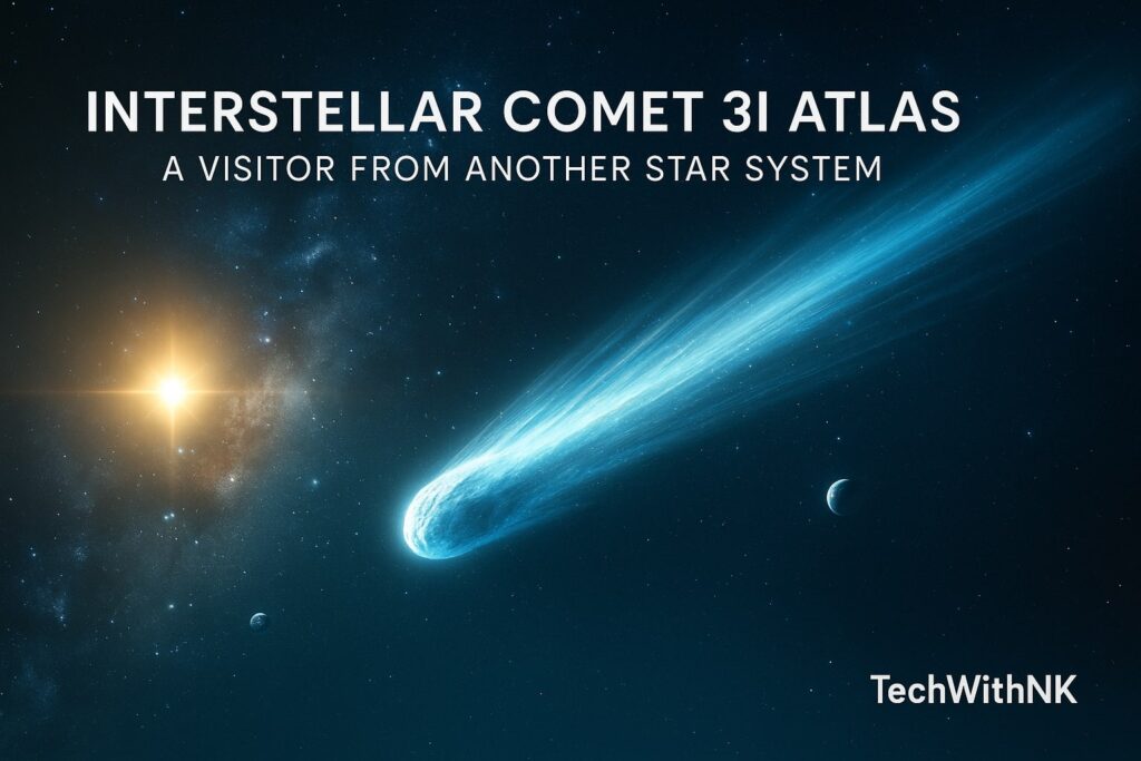 Interstellar Comet 3I ATLAS – Speed, Visibility & Origin Explained 1 interstellar comet 3I ATLAS