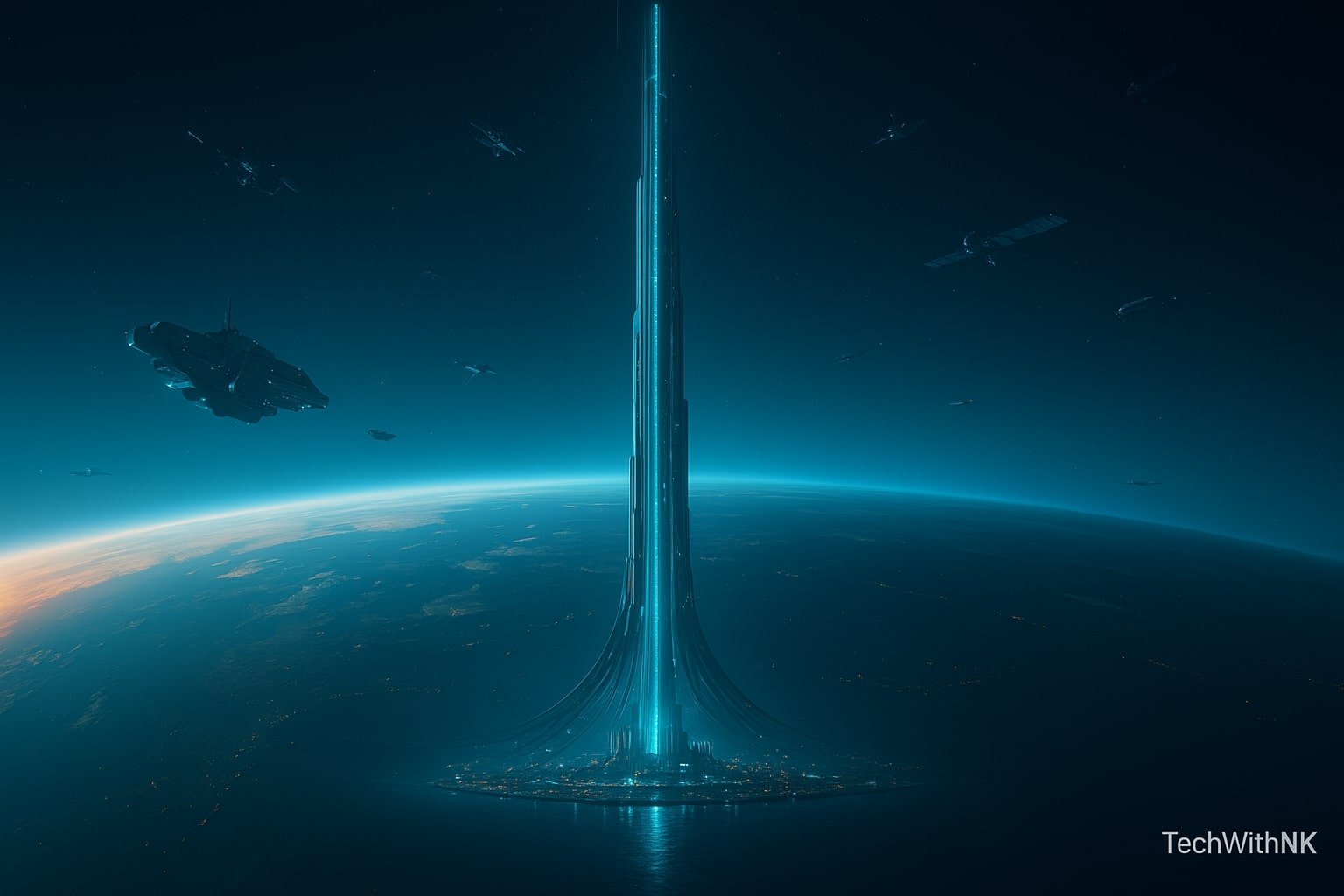 Space Elevator Skyline
