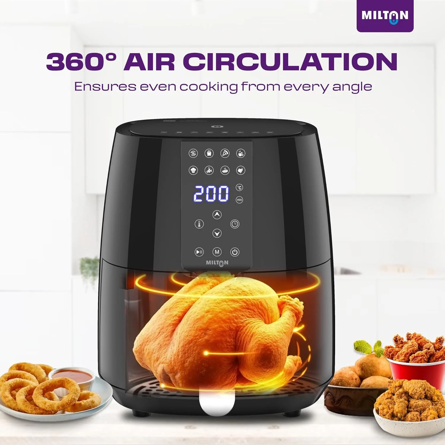 Best Air Fryer Under 5000 in India 2026 Guide 163 Milton Rapid Digital Air Fryer 4.2L