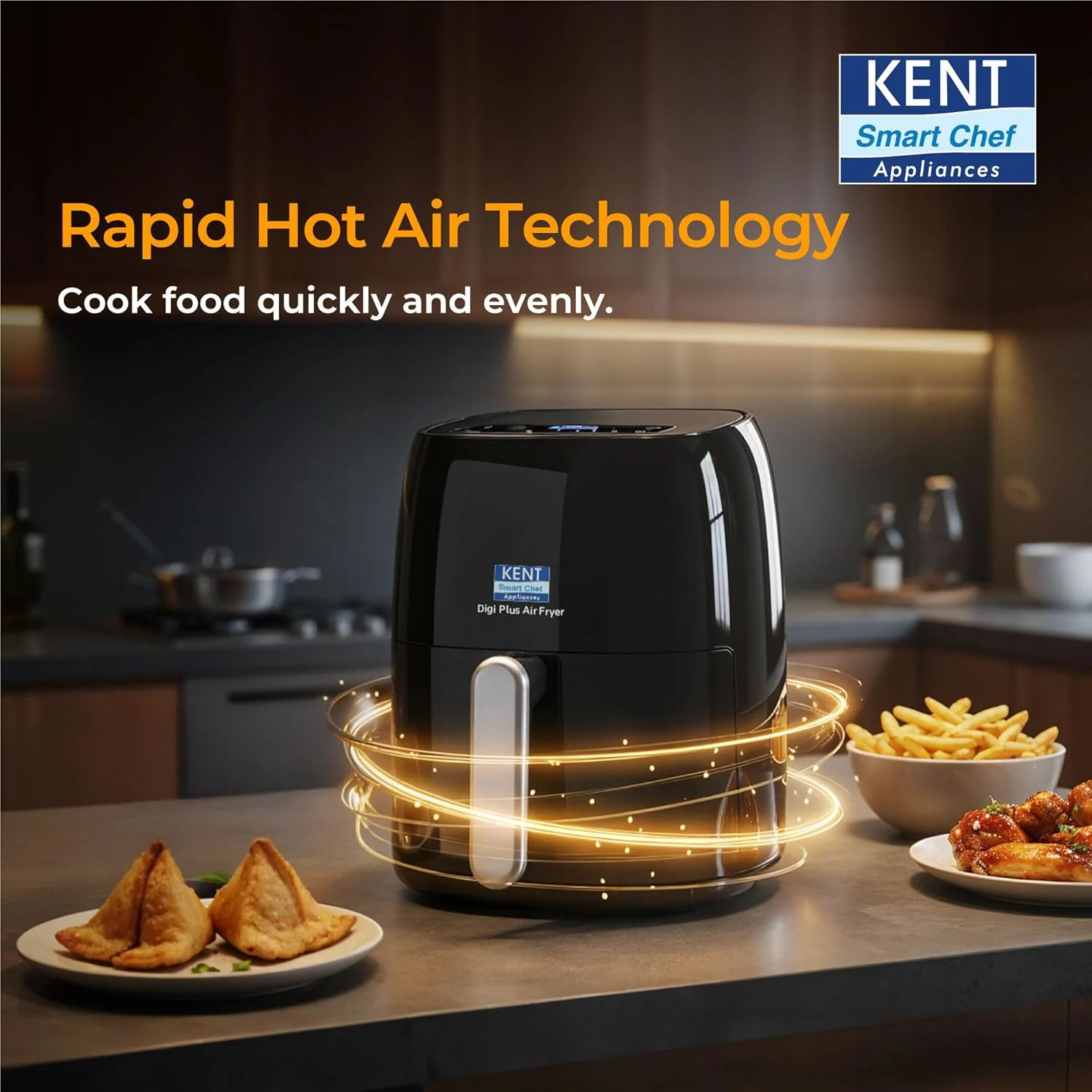Best Air Fryer Under 5000 in India 2026 Guide 160 KENT Digi Plus Air Fryer | 4L Capacity & 1300W