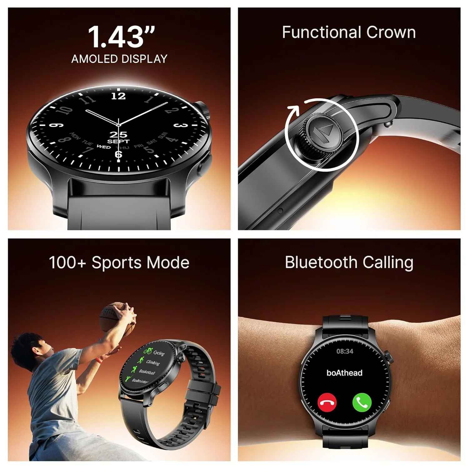 Best AMOLED Smart Watches for Men Under 2000