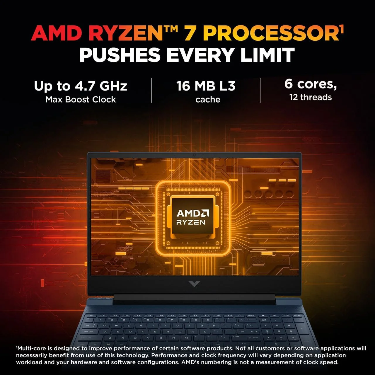 HP Victus Gaming Laptop (Ryzen 7 + RTX 2050)