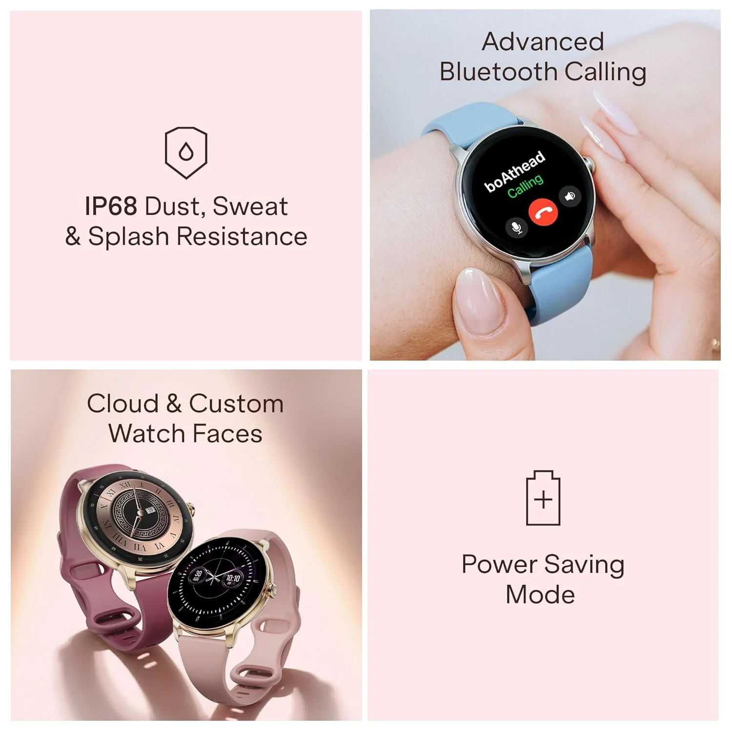 Boat Chrome Iris Smartwatch for Women