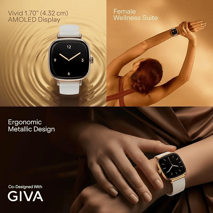 Boat Chrome Ivory Smart Watch for Women