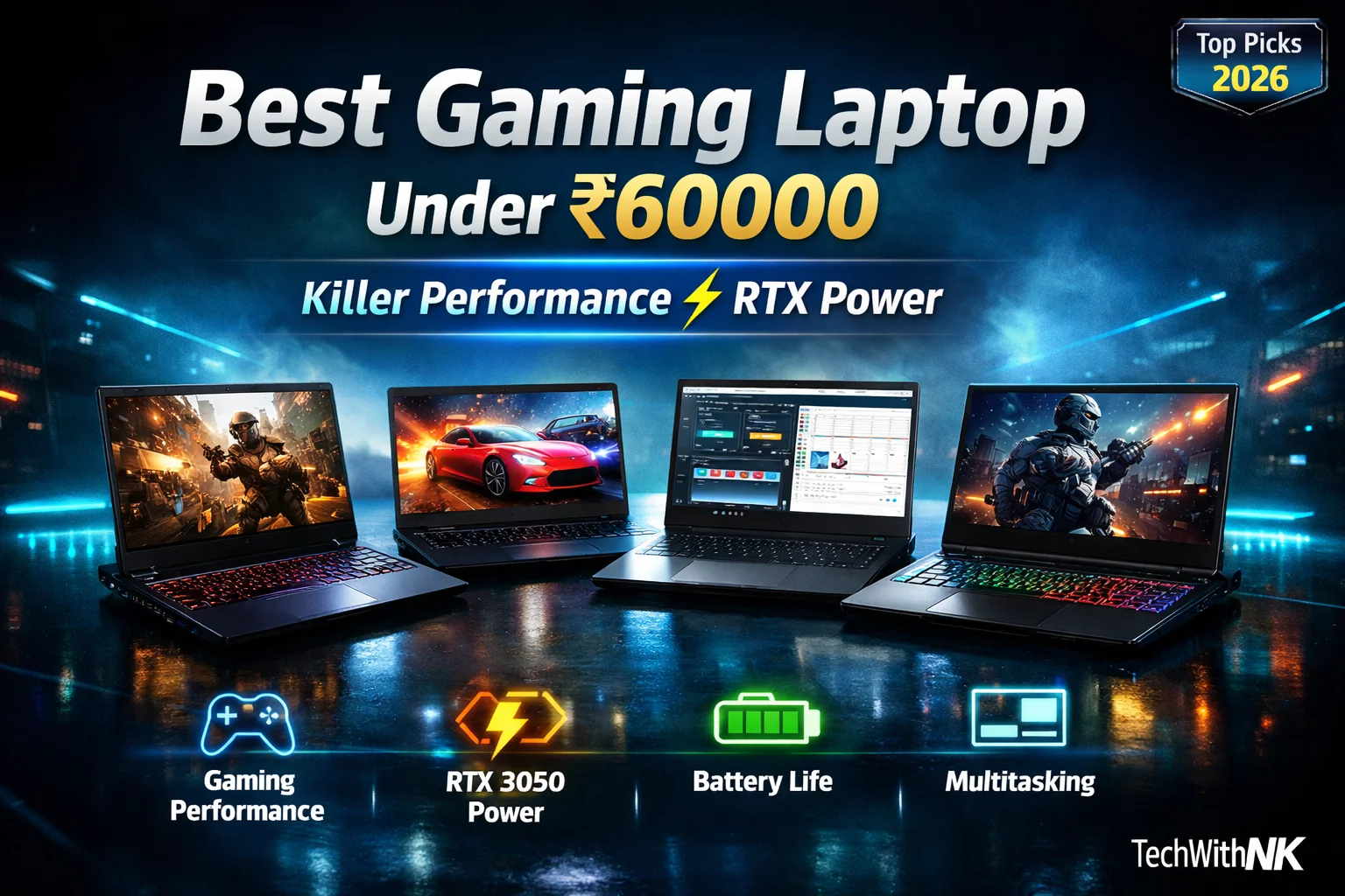 Best Gaming Laptop Under 60000 (2026) – Killer Performance