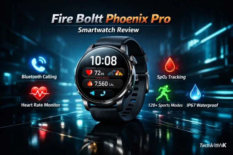 Fire-Boltt Phoenix Round Smart Watch 1.38″ HD Display with Bluetooth Calling