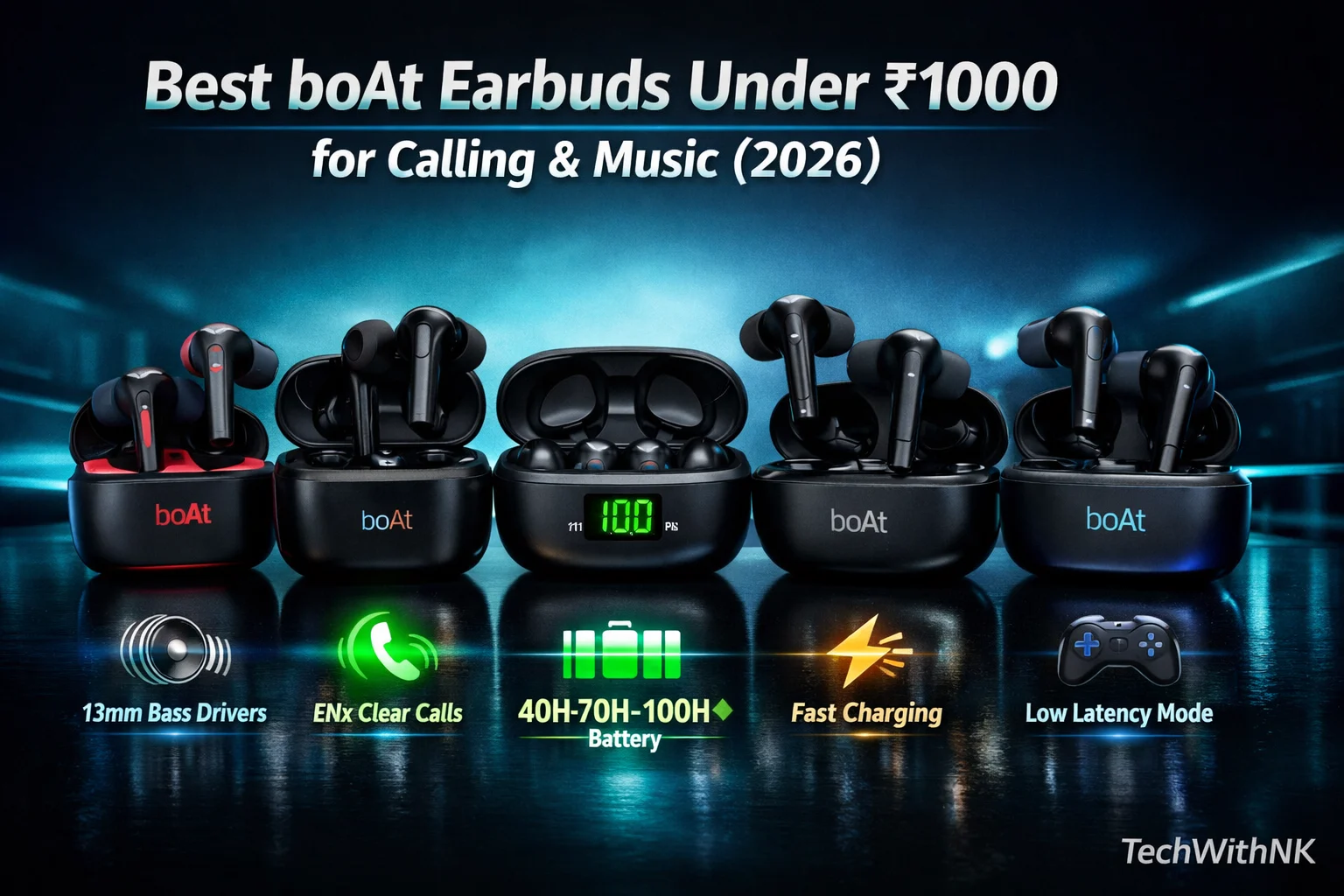 Best boAt Earbuds Under 1000 for Calling & Music