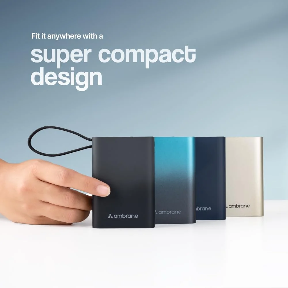 Best Ambrane Power Bank 20000mAh - #3 Will Surprise You 234 Ambrane MiniCharge 20 (Compact Budget Option)